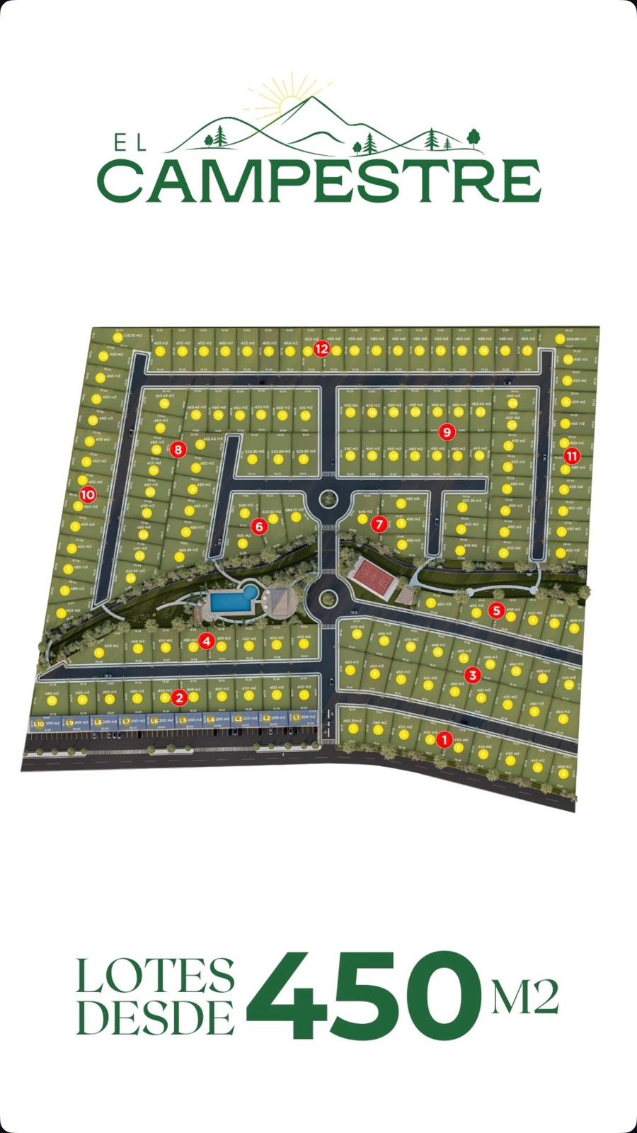 Lotes Residenciales desde 450mts y comerciales desde 200mts